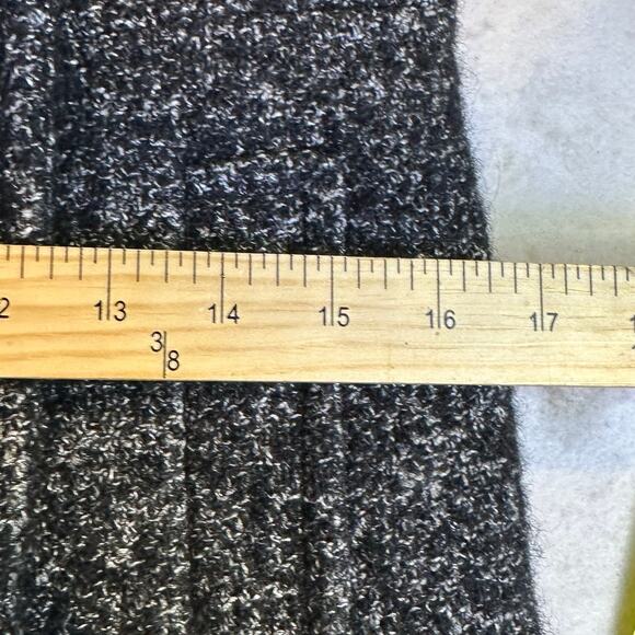 Kenneth Cole small wool tweed Women blazer pea coat double breasted black - Picture 5 of 10